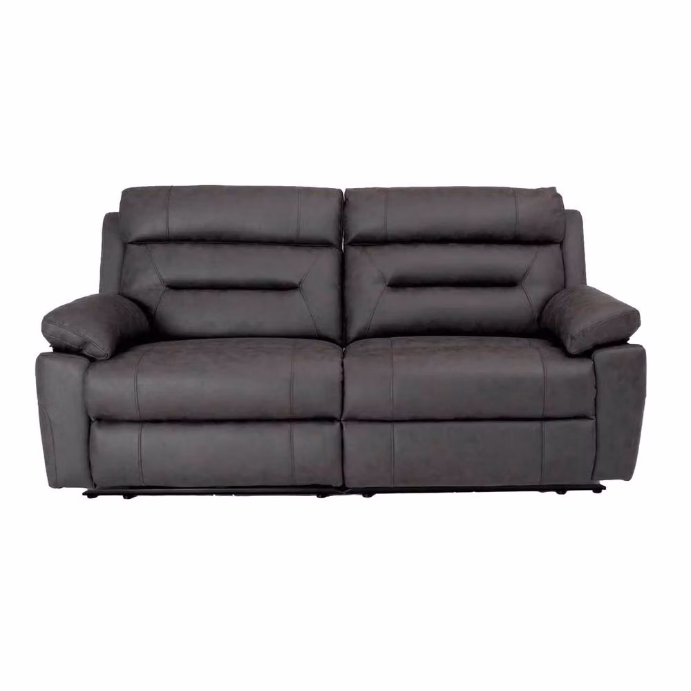 Furnishings For Less UK Lucy 3 Piece Reclining Sofa Suite in Grey with 3 Seater Sofa and 2 Armchairs featuring USB Charging and Motorised Seats – 2