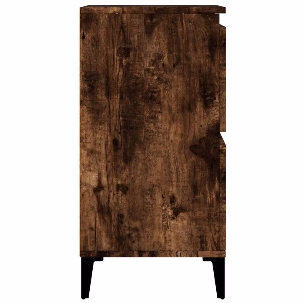 Berkfield Home Smoked Oak Sideboard in Brown, W/D/H: 60 x 35 x 70 cm – 4
