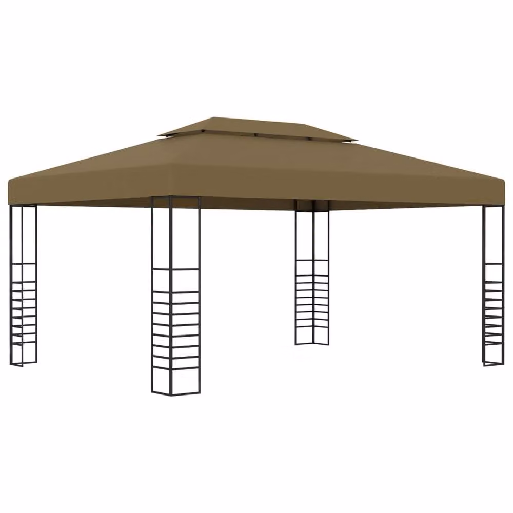 Berkfield Home Hip Gazebo in Beige, W: 400 cm, D: 300 cm, H: 270 cm – 2