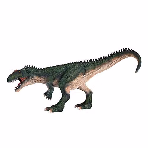 MOJO Deluxe Giganotosaurus Dinosaur Model Toy Figure, Green, Prehistoric Life Collection