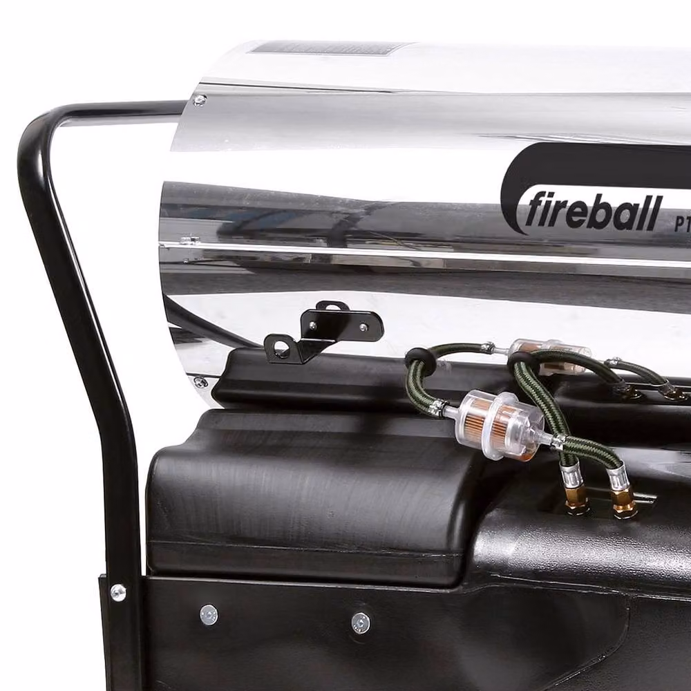 SIP FIREBALL P1645S Professional Diesel Space Heater in Stainless Steel Silver – 3