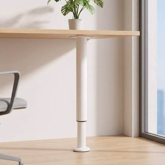 Ventryn Adjustable White Table Support Leg for Kitchen Breakfast Bars, Height: 72-110 cm – 1