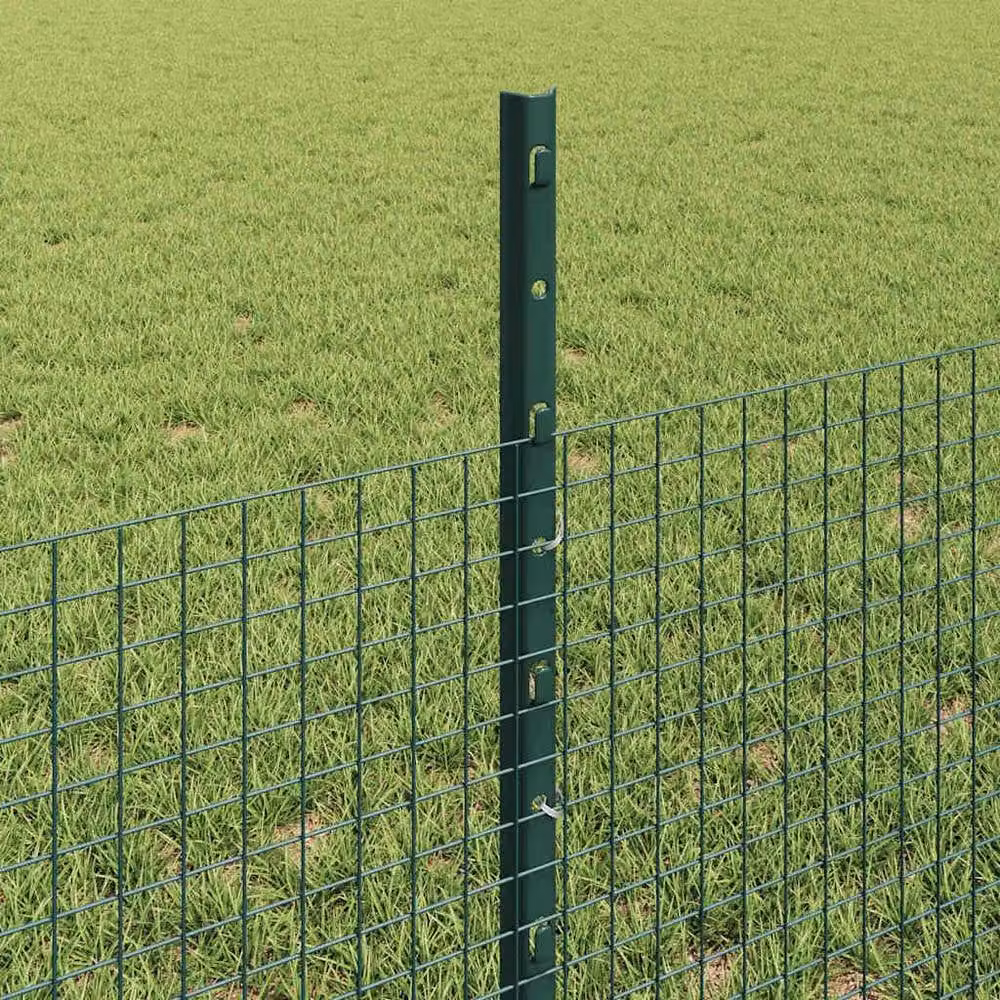 vidaXL Green PVC Coated Metal Chicken Wire Fence Set of 2, W: 25 cm, L: 0.5 m – 3