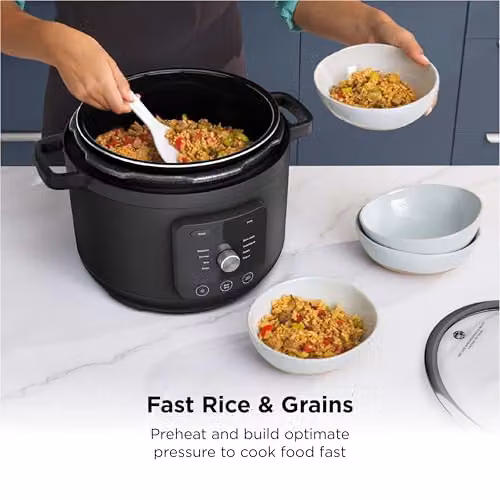 Ninja HyperHeat 9-in-1 Pressure Cooker and Slow Cooker, Black PC201UK – 4