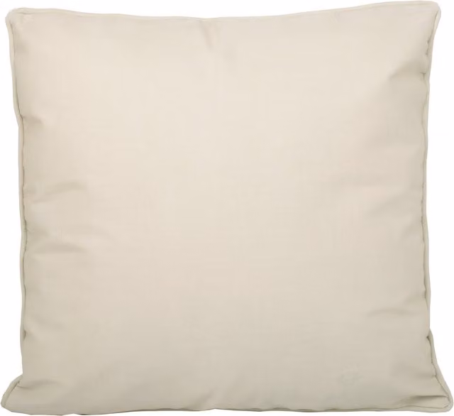 Fusion Plain Dye Square Outdoor Filled Cushion in Beige, W/D/H: 43 x 43 x 43 cm