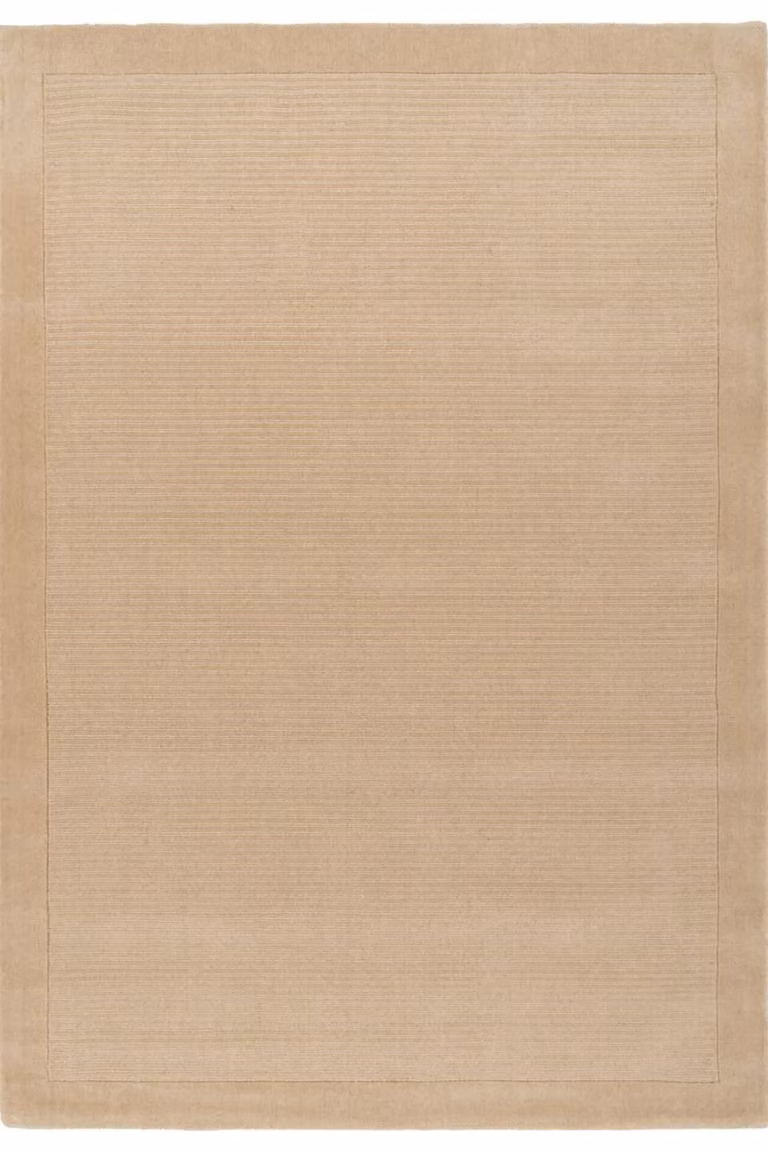 Kukoon Hand-Tufted Natural Wool Plush Deep Pile Area Rug in Beige, Grey and Green, W: 120 cm, L: 170 cm