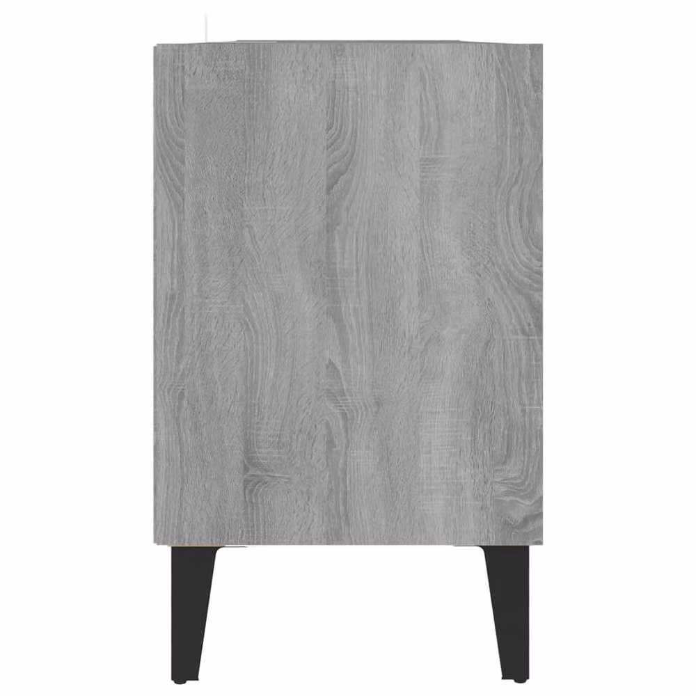 Berkfield Home Modern Grey Sonoma TV Cabinet with Metal Legs W: 103.5 cm, D: 30 cm, H: 50 cm – 4