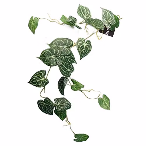 Leaf Green Artificial Hanging Trailing Rounded Ivy Plant, 100 cm