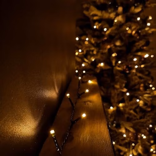 Samuel Alexander 200 LED Supabrights Indoor Outdoor Christmas Lights in Vintage Gold with Timer