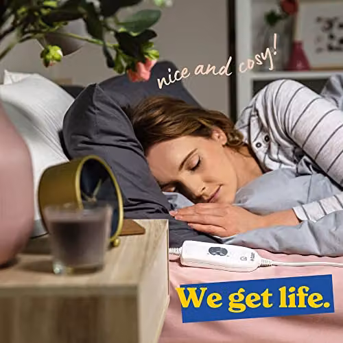 Russell Hobbs White Single Fitted Electric Heated Underblanket with 3 Heat Settings, W/D/H: 70 x 150 cm – 6