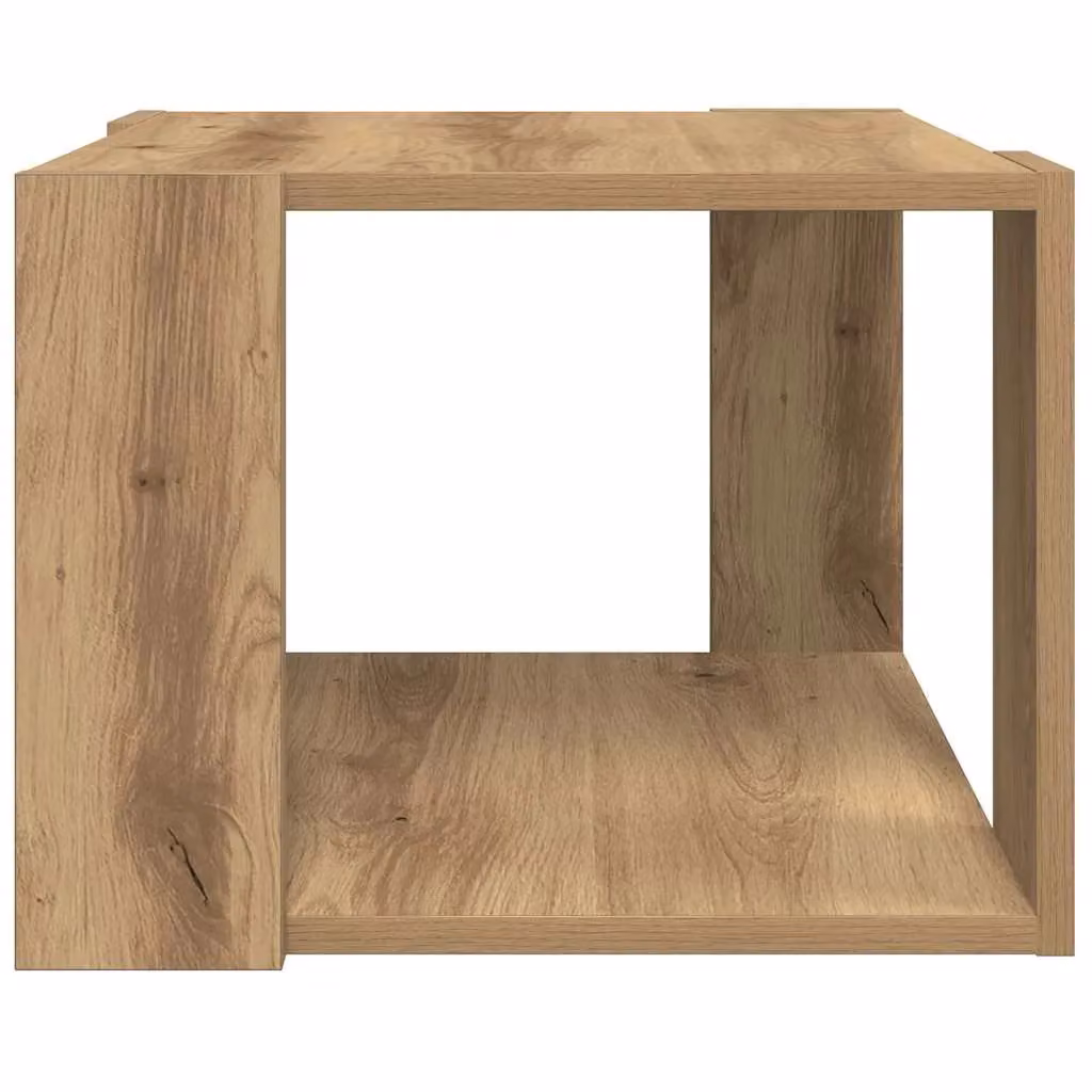 Berkfield Home Artisan Oak Coffee Table in Brown, W/D/H: 40 x 40 x 30 cm – 3