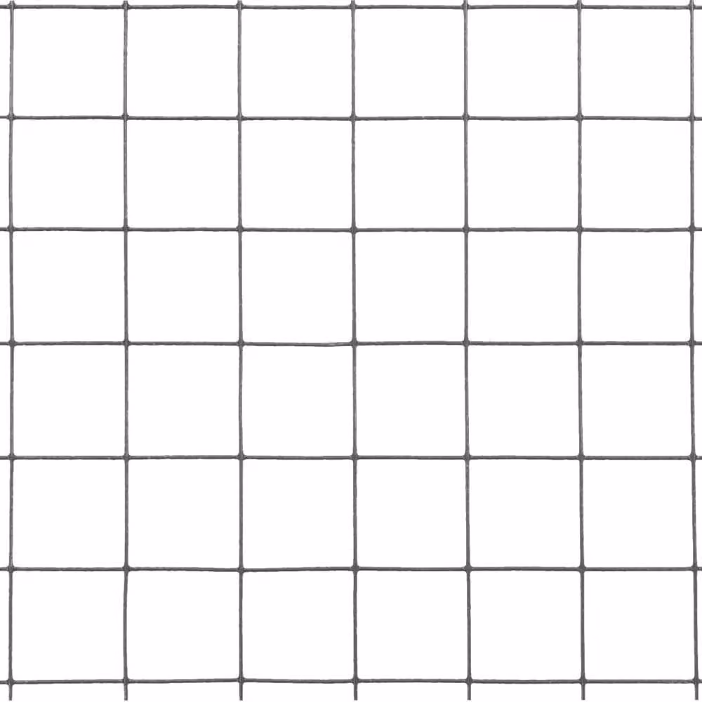 Berkfield Home Grey PVC Coated Steel Chicken Wire Fence, 10 x 1 m – 3