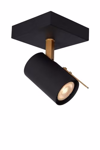 Lucide Grony Dimmable Adjustable LED Ceiling Spotlight GU10 in Black – 1