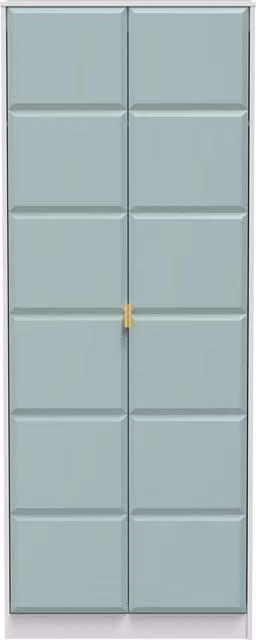 Ready Assembled 2 U Metro 2 Door Wardrobe in Duck Egg Blue – 1