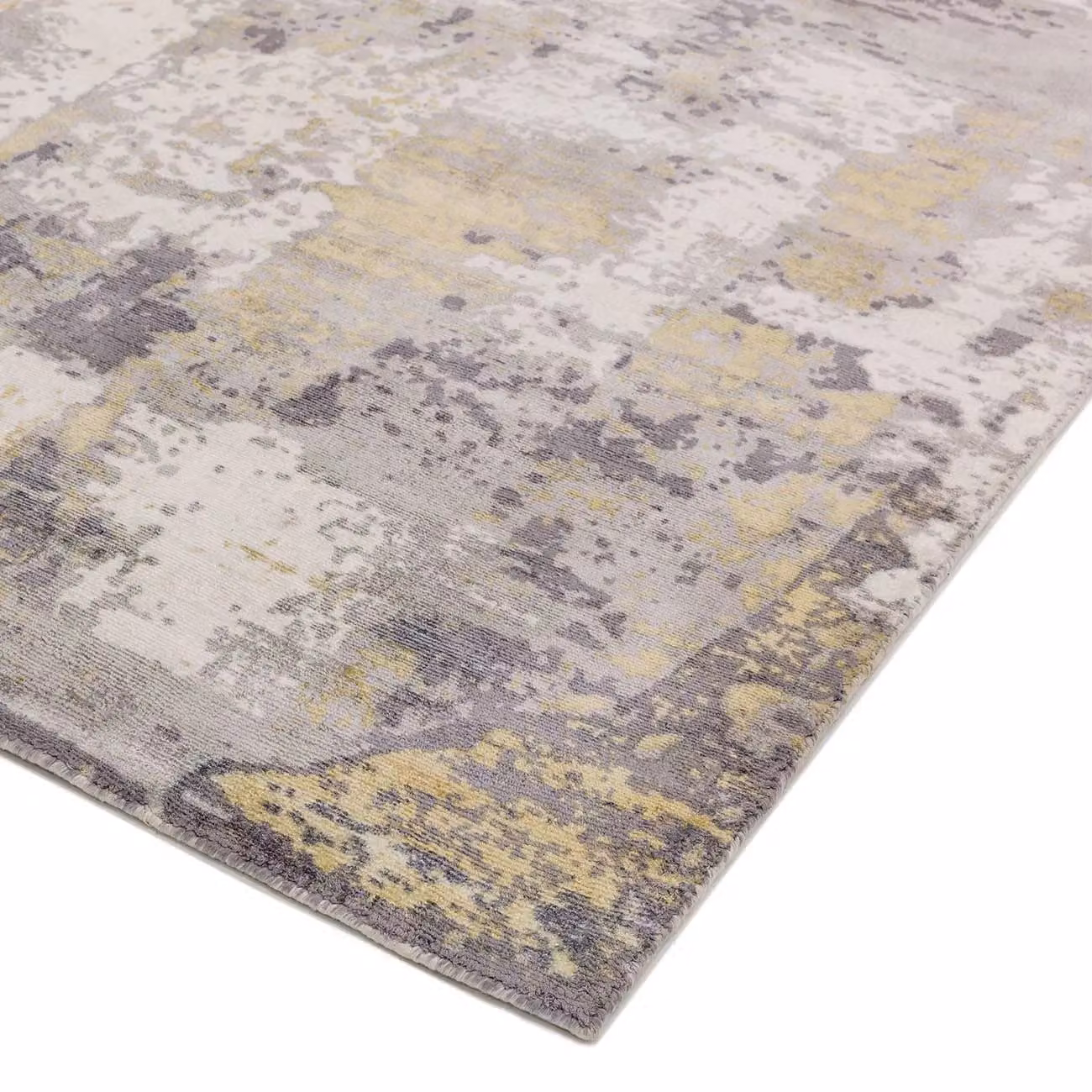 The Rug Shop UK Grey Abstract Viscose Easy Care Rug, W: 200 cm, D: 290 cm – 2