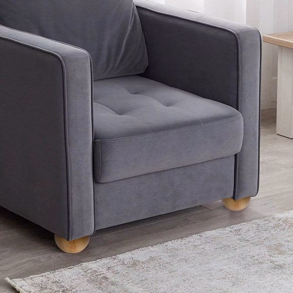 SPETLEK 4 Wooden Furniture Replacement Legs for Sofa, Couch or Cabinet in Natural Sand, Beige or Brown, Height: 52 cm – 2