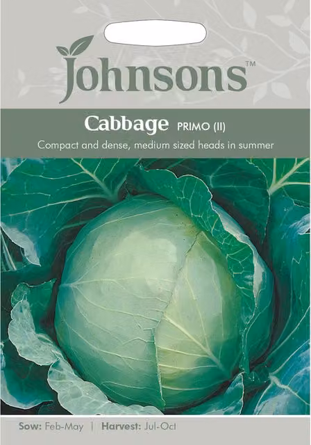 Johnsons Primo Cabbage Vegetable Seeds