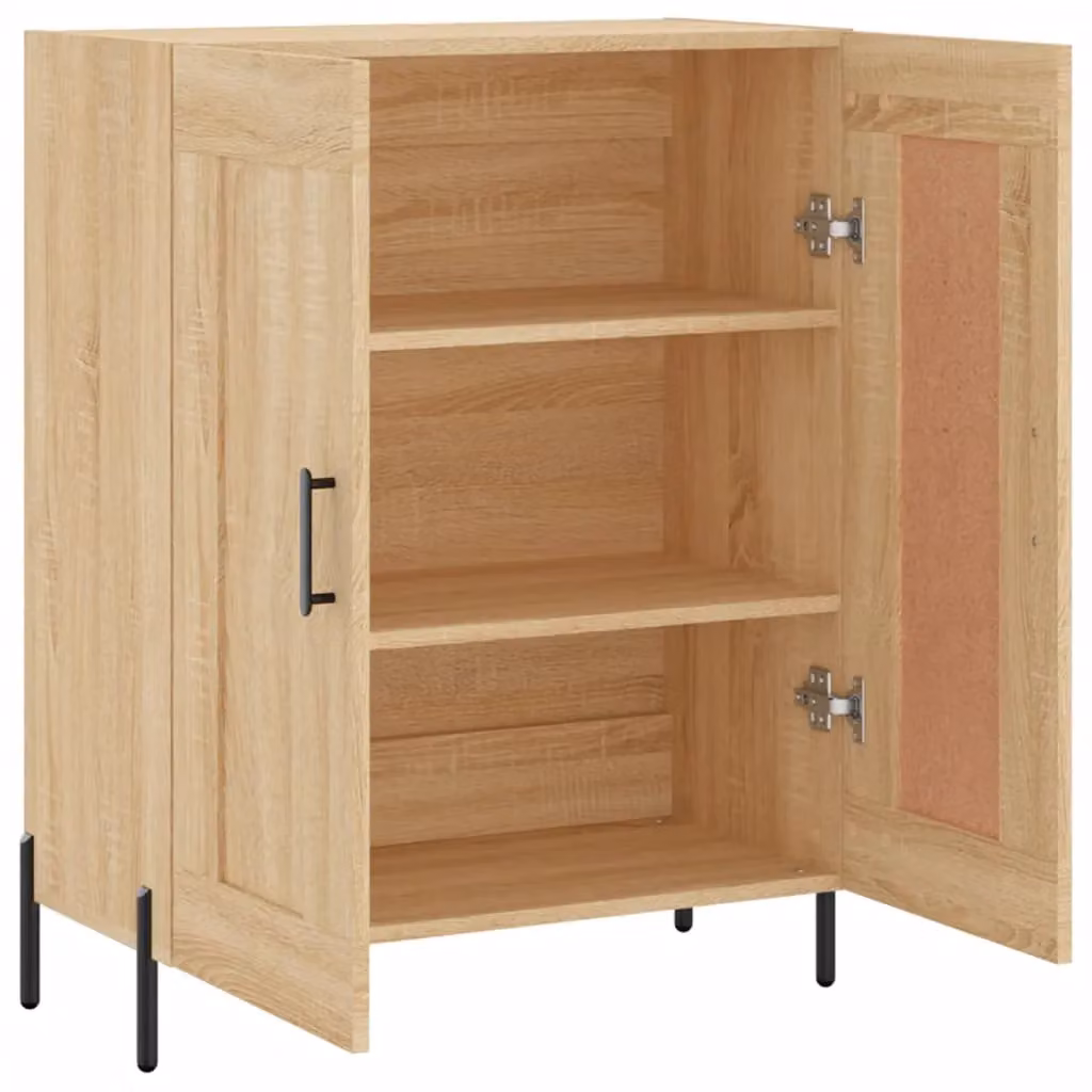 Berkfield Home Sonoma Oak Sideboard in Brown, W: 69.5 cm, D: 34 cm, H: 90 cm – 3