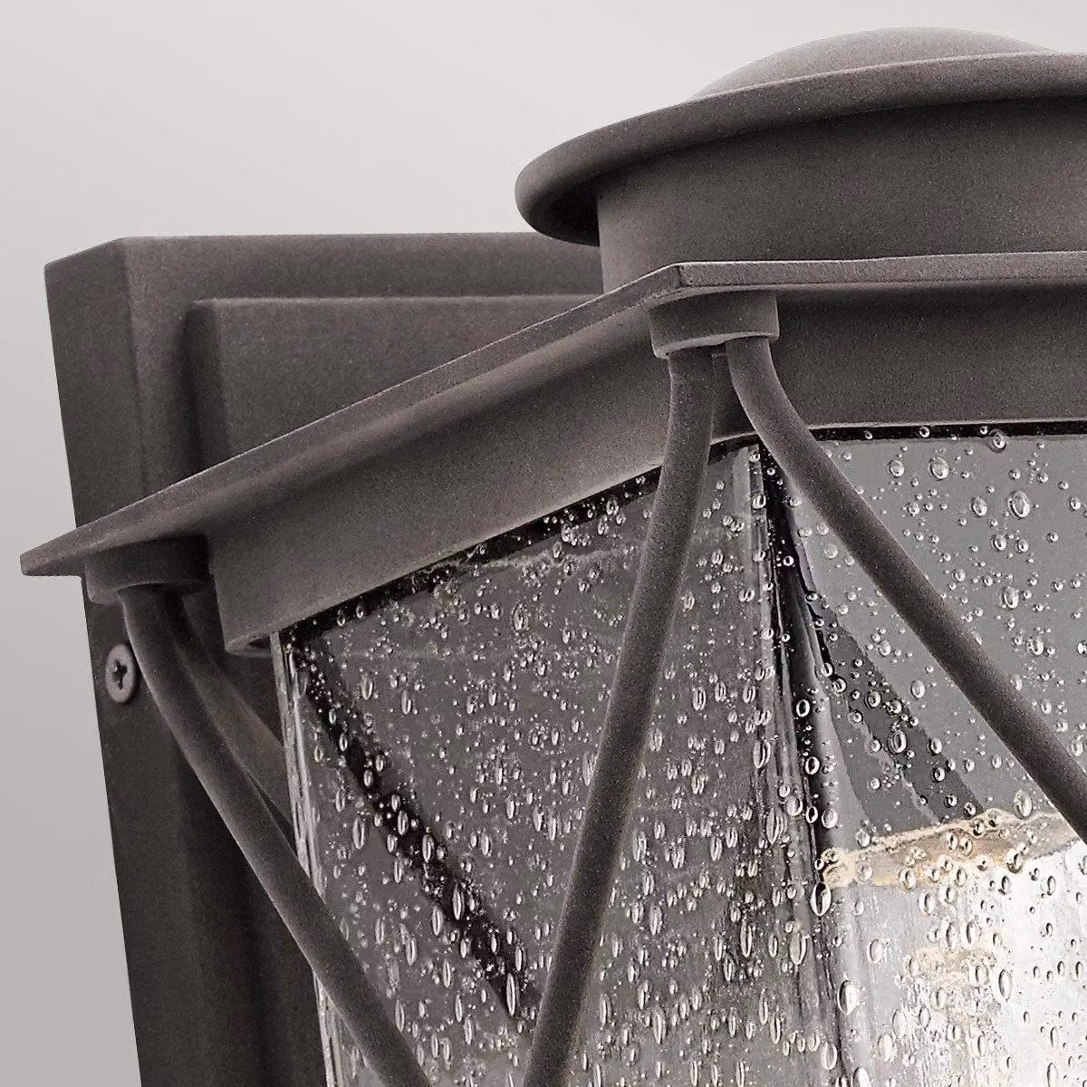 Netlighting Argyle Small Outdoor Wall Lantern in Grey Zinc with IP44 Rating and E27 Socket – 2