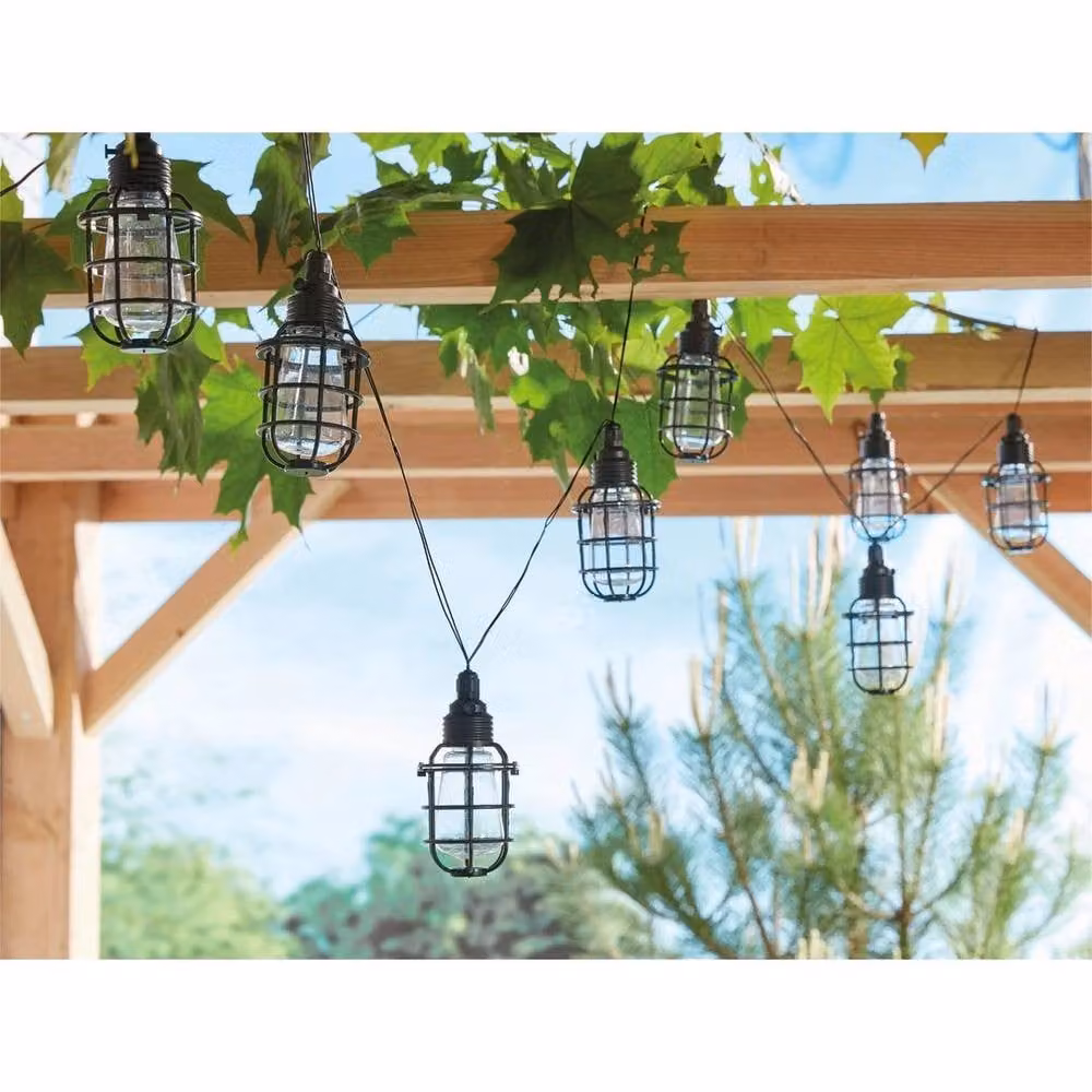 NESTLUNE Corsica Solar String Light with 10 Warm White LEDs in Black – 2