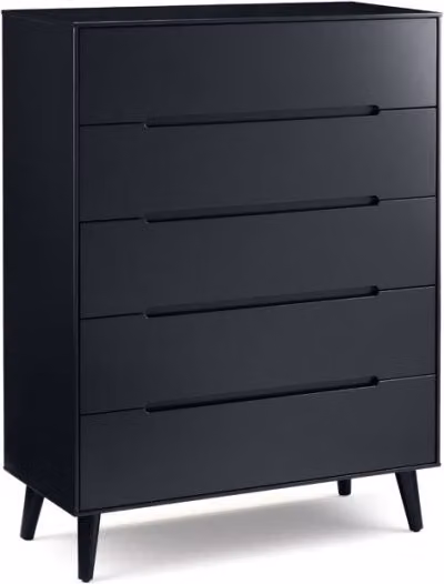 Julian Bowen Alicia 5 Drawer Chest of Drawers in Anthracite or Black – 1