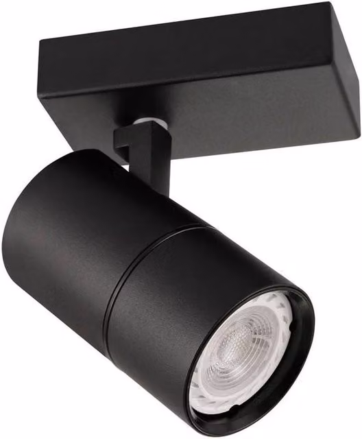 Netlighting Laconi Modern Single Spotlight GU10 in Black – 3