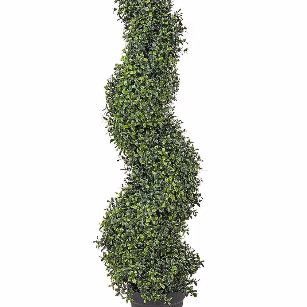 Wyld and Coco Green Spiral Artificial Tree for Indoor and Outdoor Decor, Height: 98 cm – 2