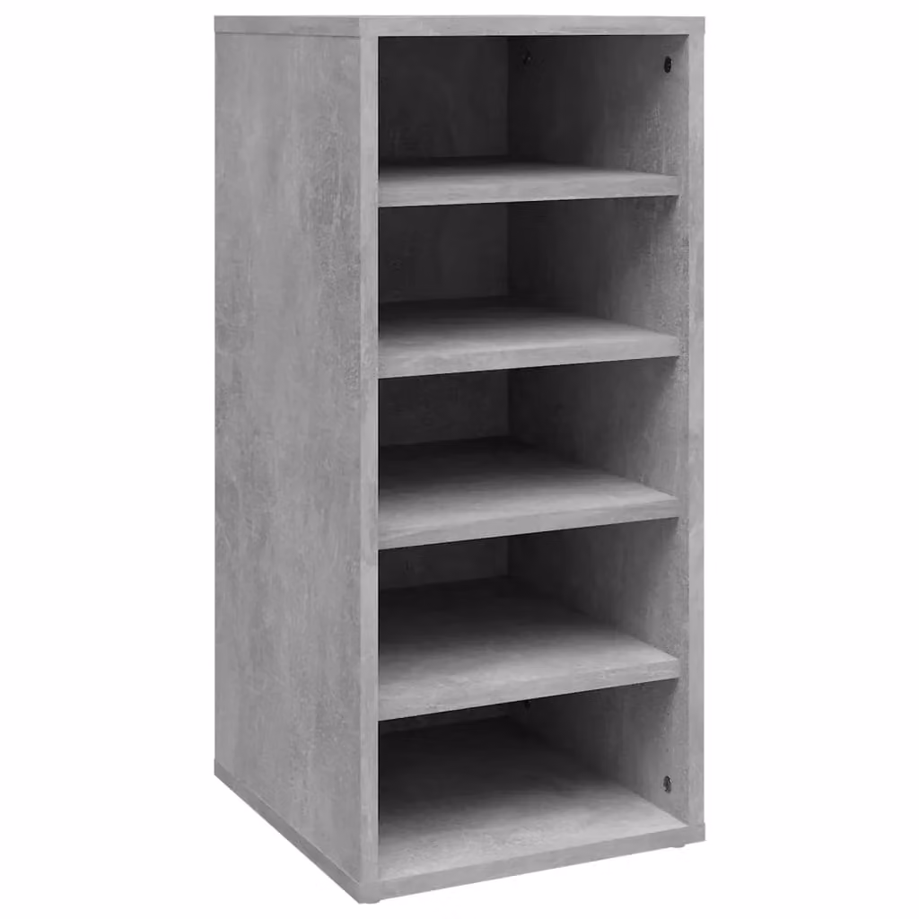 Berkfield Home Modern Shoe Cabinet in Concrete Grey, W/D/H: 31.5 x 35 x 70 cm – 2