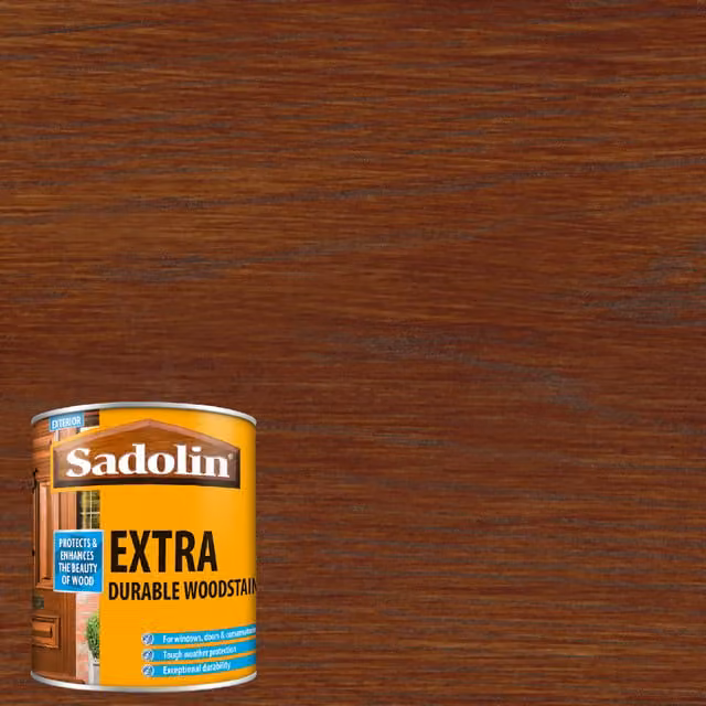 Sadolin Extra Durable Water Repellent Woodstain in Teak, 1 l