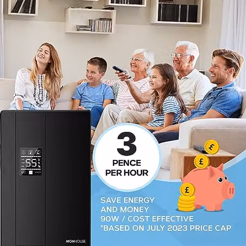 MONHOUSE Premium Dehumidifier with 24-hour Timer and 2.2L Capacity, Black – 5