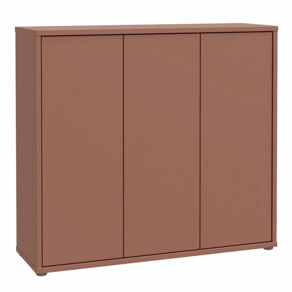 Furniture To Go Alice Springs Modern Shoe Cabinet in Terracotta with 3 Push-to-Open Doors – 2