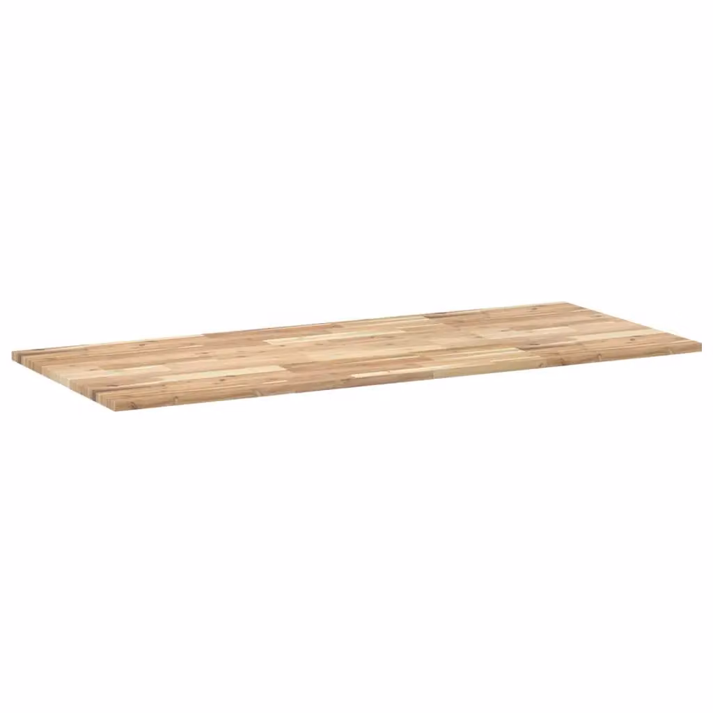 Berkfield Home Solid Wood Acacia Desk Top in Brown, W/D/H: 140 x 60 x 2 cm – 2
