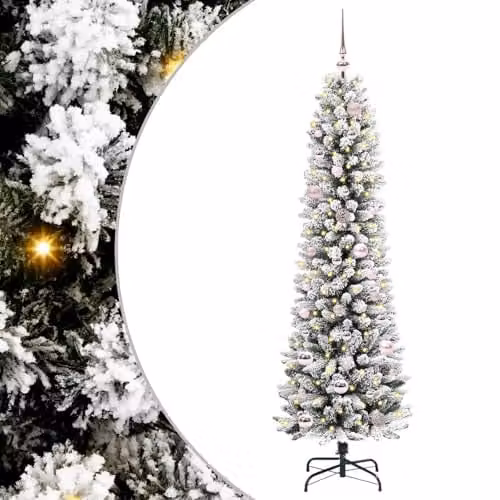 vidaXL Artificial White Christmas Tree, Height: 150 cm – 1