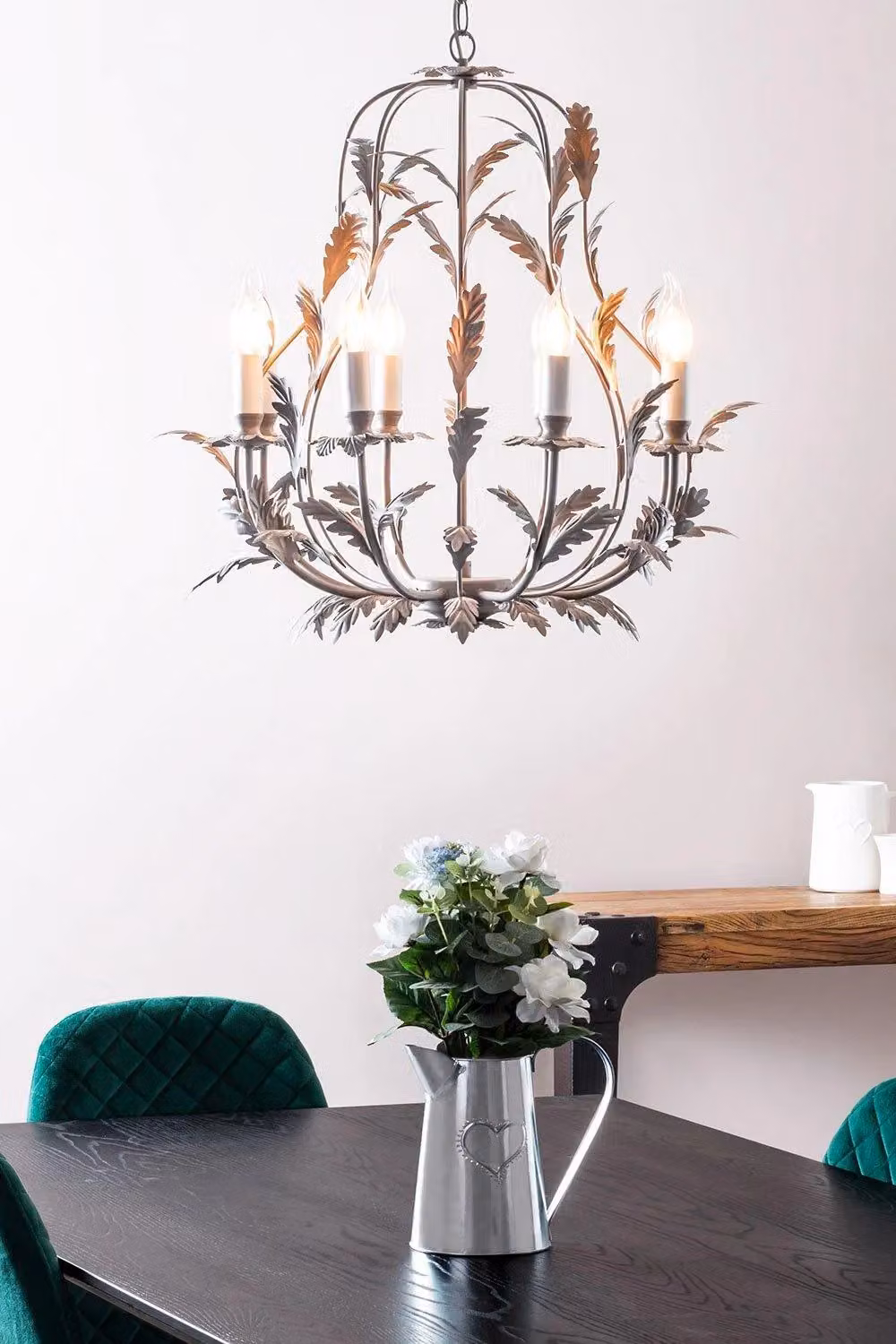 BHS Lighting Flo 8 Light Chandelier in Grey – 2