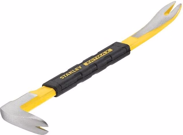Stanley Fatmax Spring Steel Claw Bar in Yellow and Multicolour