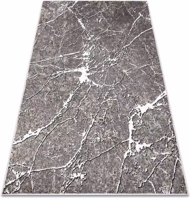 RugsX Mateo Abstract Modern Grey Rug with High-Low Effect, W: 120 cm, L: 170 cm – 1