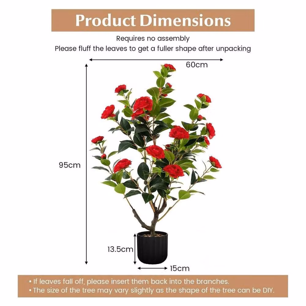 SPETLEK Artificial Green Tree with Concrete Pot for Indoor Use – 2