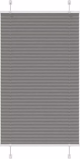 Berkfield Home Single Pleat Polyester Blind in Anthracite Grey, W: 80 cm, H: 100 cm – 1