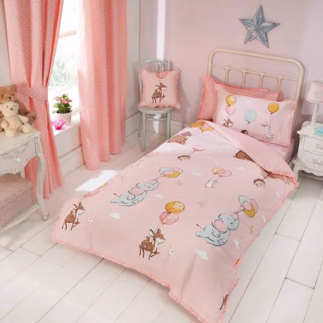 Rapport Home Float Away Reversible Childrens Duvet Cover, Multicolour/Pink, 140 x 200 cm
