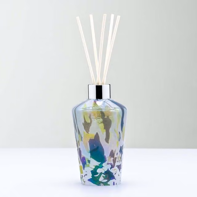 Sienna Glass Green Flute Refillable Reed Diffuser