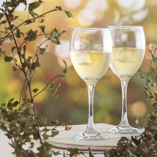 LAV Empire White Wine Glasses, 245ml, Pack of 12, Transparent – 2