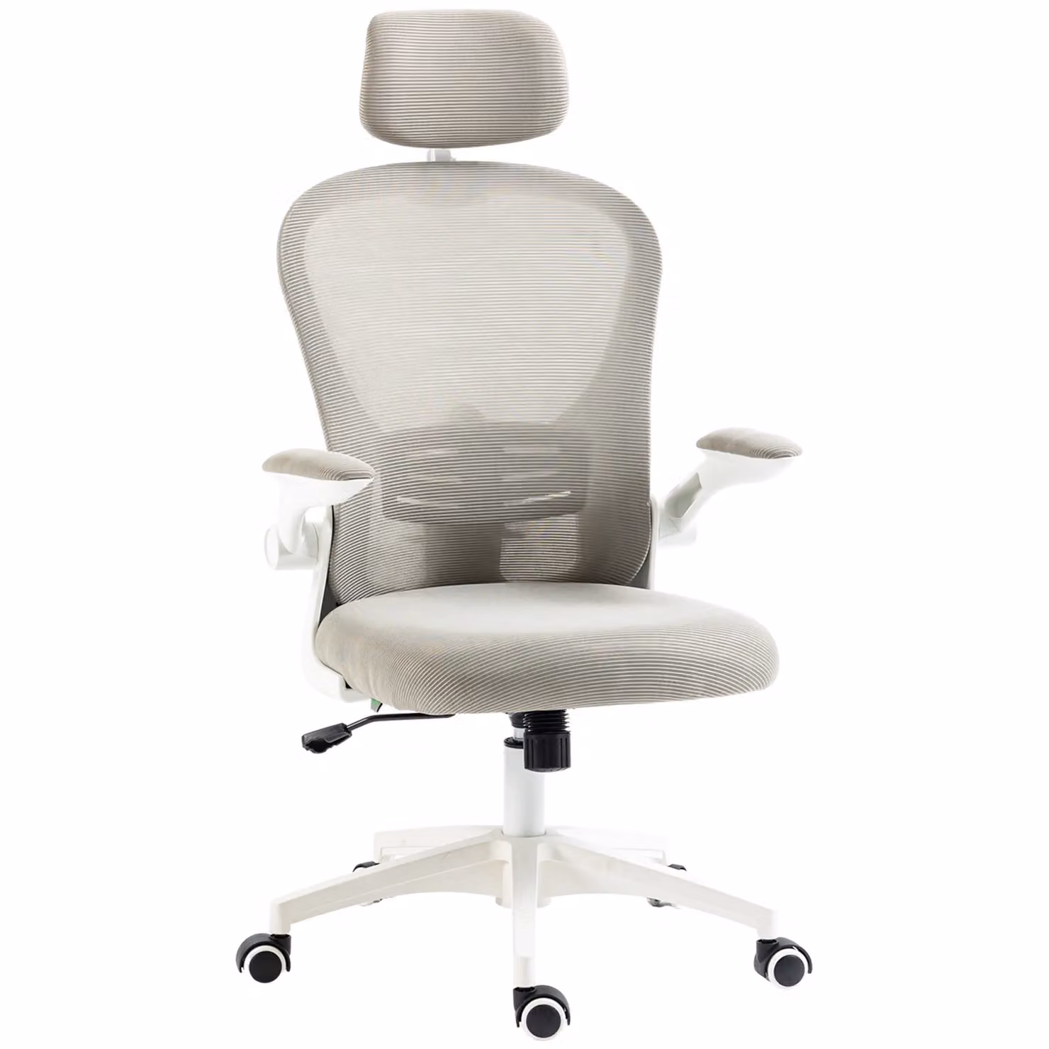 VINSETTO Ergonomic Mesh Office Chair with Headrest in Grey – 2