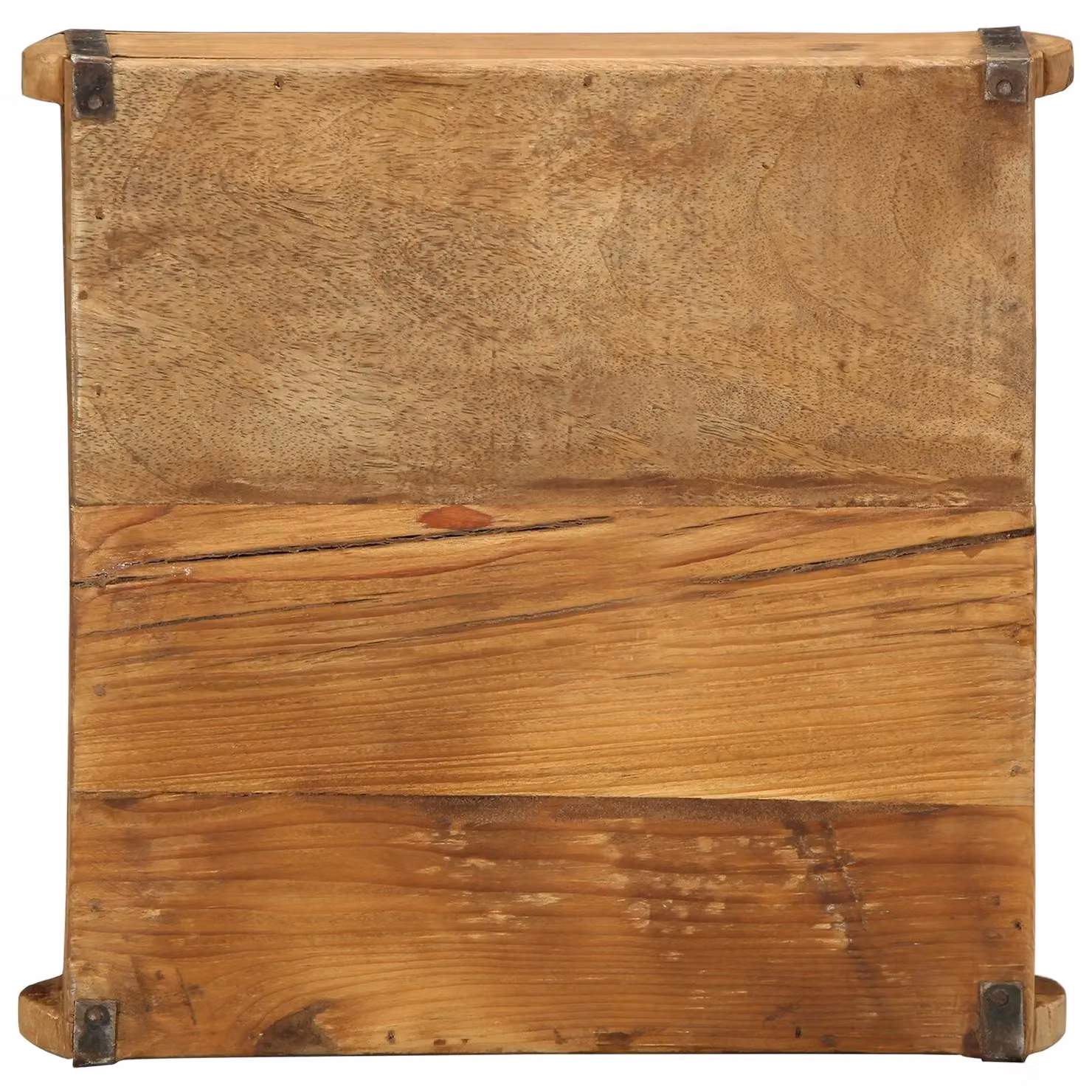 Berkfield Home Set of 4 Rectangular Reclaimed Solid Wood Trays, Brown, W: 31 cm, D: 29 cm, H: 10 cm – 3