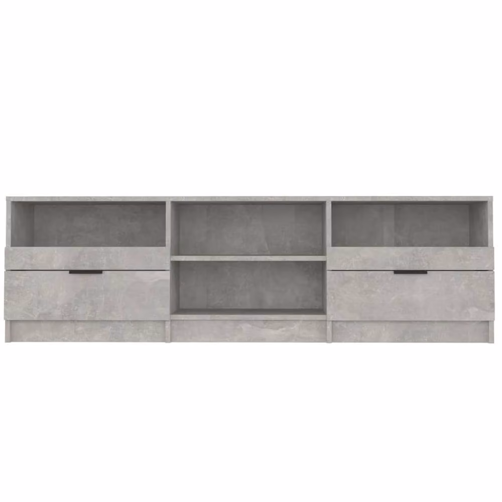 Berkfield Home Modern TV Cabinet in Concrete Grey, W/D/H: 150 x 33.5 x 45 cm – 3