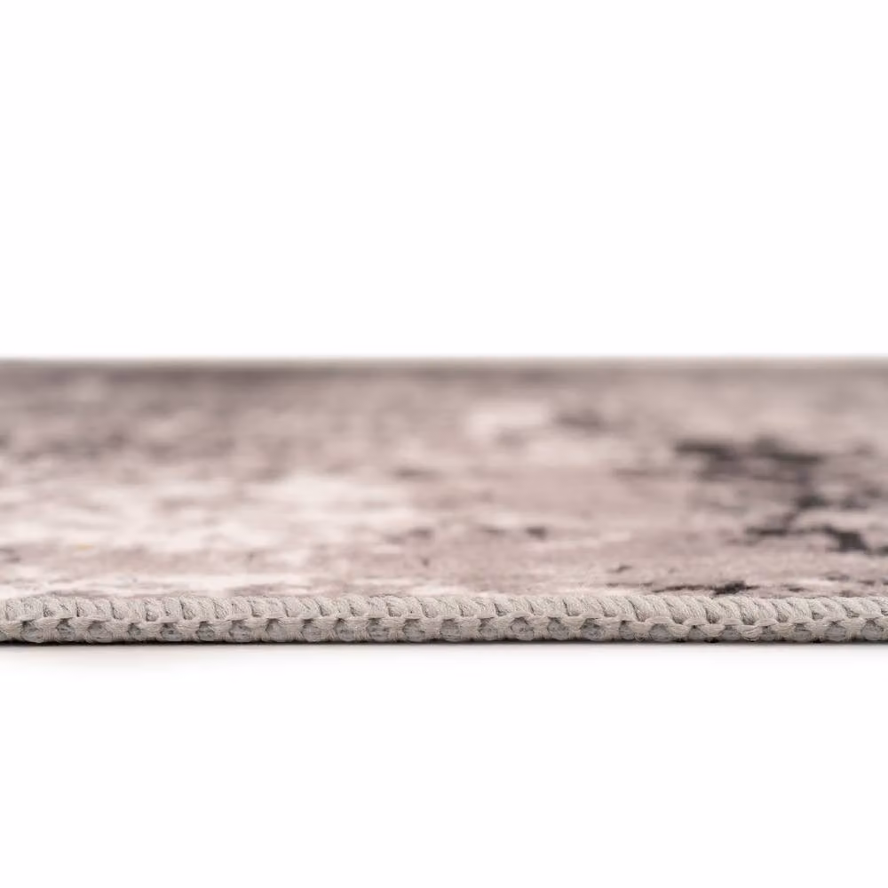Kukoon Black and White Abstract Soft Chenille Washable Living Room Area Rug, W: 80 cm, L: 300 cm – 5
