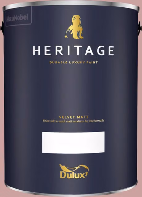 Dulux Trade Heritage Matt Dispersion Paint in Pink, 5 l