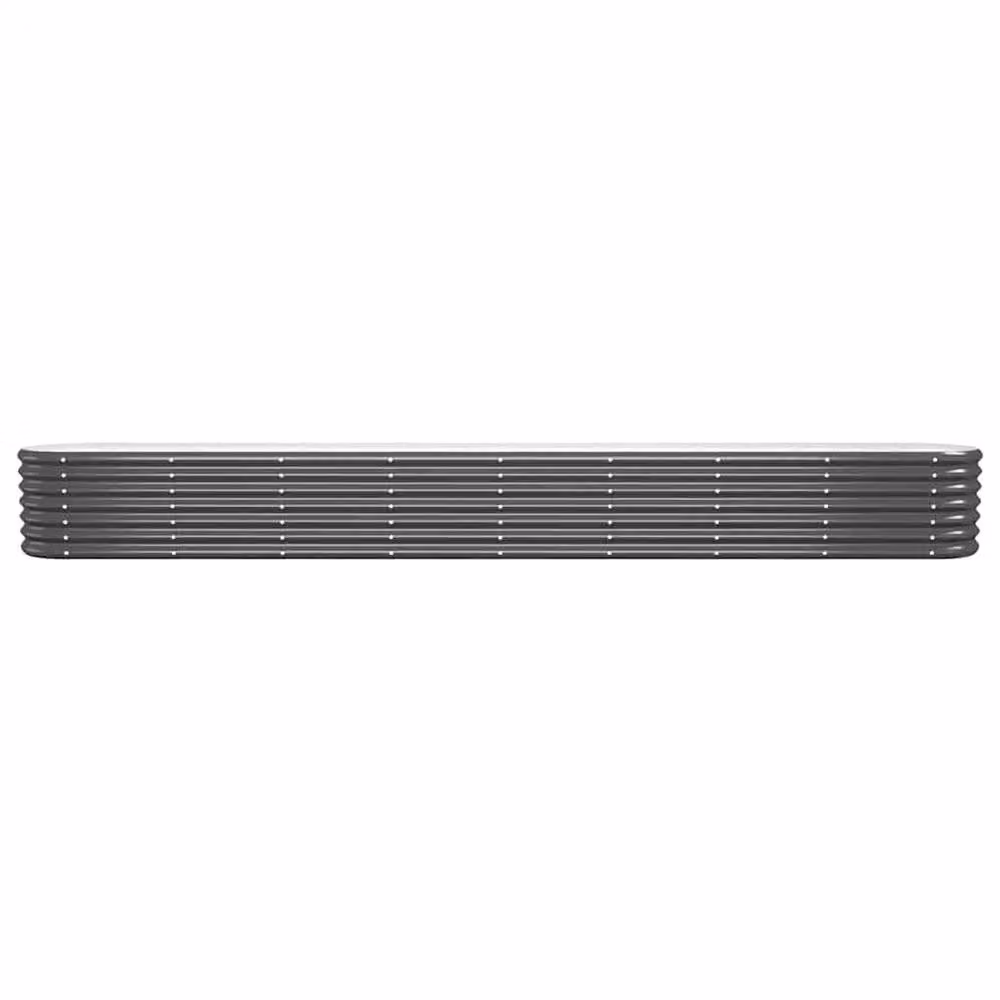Berkfield Home Garden Powder-coated Steel Raised Bed in Anthracite, W/D/H: 332 x 40 x 36 cm – 3