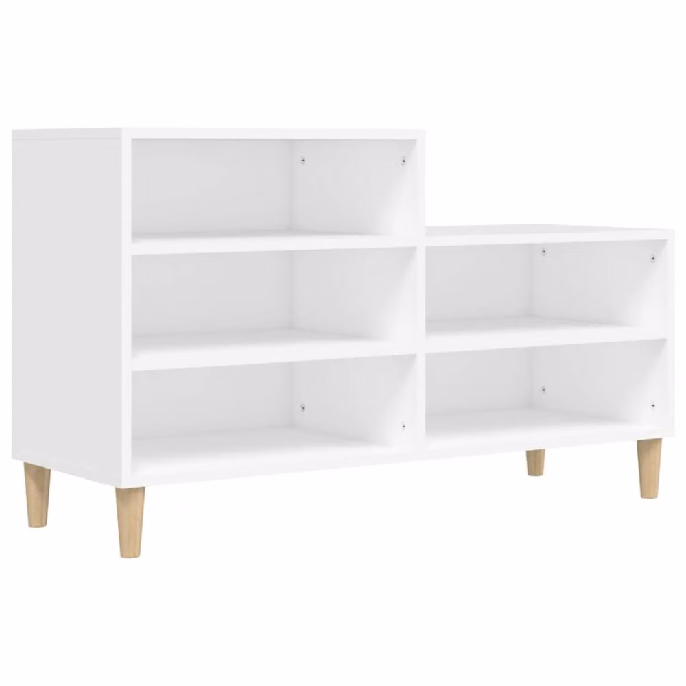 Berkfield Home White Shoe Cabinet with Integrated Seat, W/D/H: 102 x 36 x 60 cm – 2