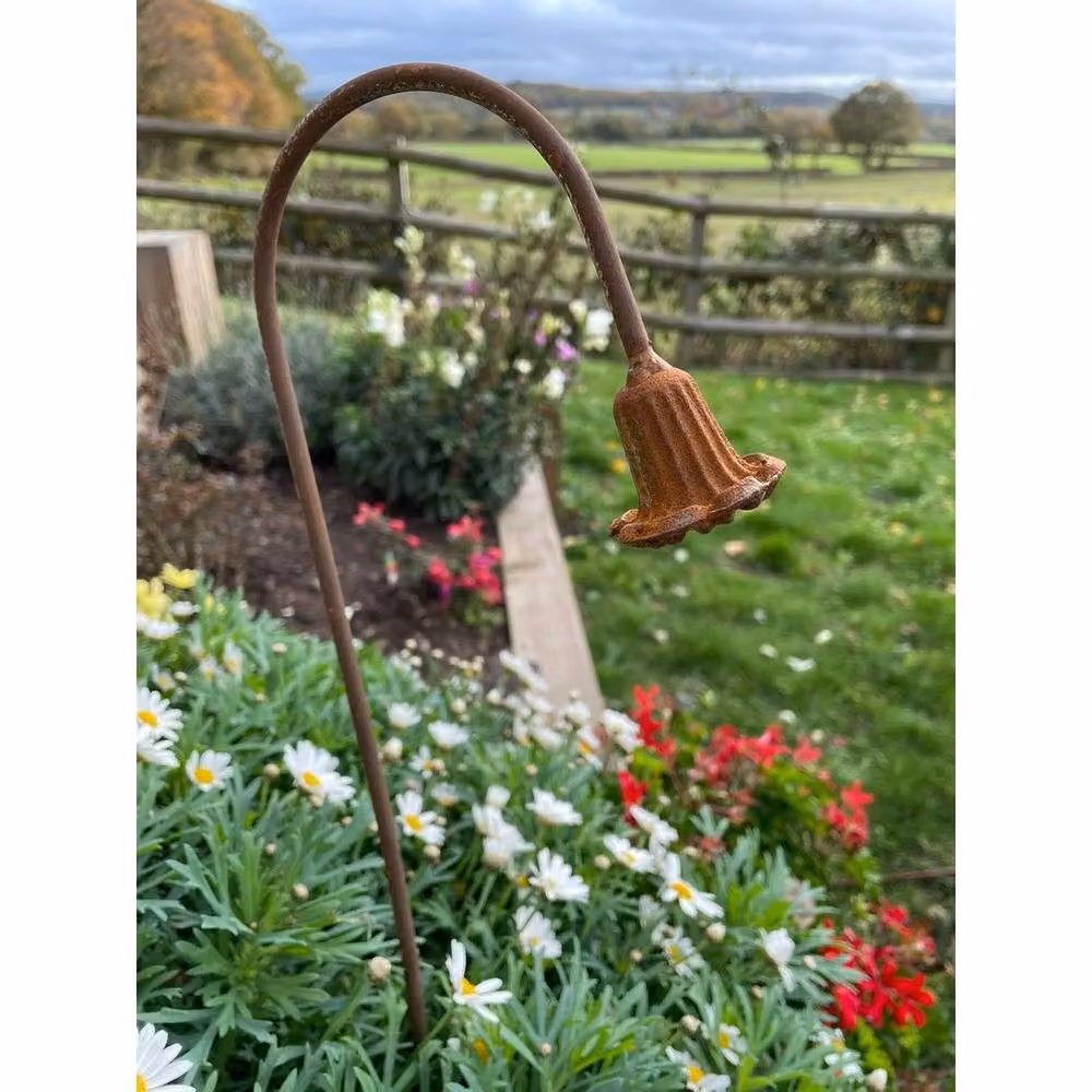 Poppyforge Bluebell Garden Art Pack of 3, Brown Steel Metal, W: 6 cm, H: 100 cm – 2