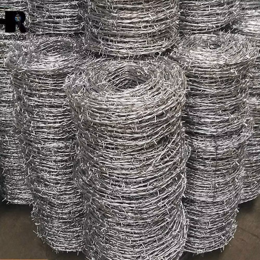 FLAVORA 15m Barbed Wire Stock Fence in Silver Galvanised Steel – 2